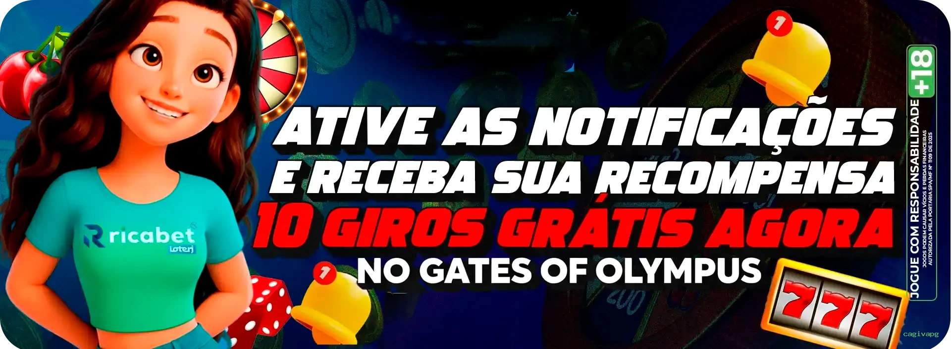 Bônus boas-vindas cagivapg R$100